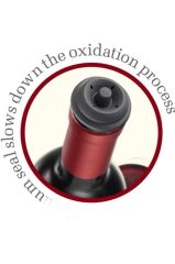 Vacu Vin Şarap Vakum Seti / Siyah (1 Pompa + 2 Tıpa)