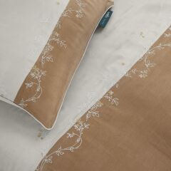 Sarev Kronos Cupro Çift Kişilik Nevresim Takımı Camel