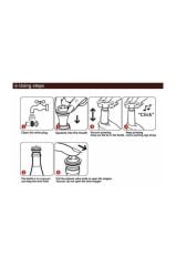 Vacu Vin Şarap Vakum Seti - 1 Pompa 1 Tıpa / Beyaz