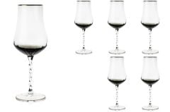 Mikasa Moor Gold Gri 6lı Beyaz Şarap Kadehi