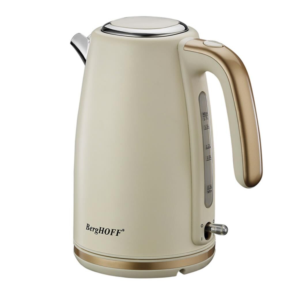 Berghoff Gem Pearl Modern 1.7 Litre Krem-Gold Su Isıtıcı