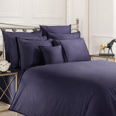 Sarev Sartoria Lacivert King Size Pamuk Saten 500 Tc Nevresim Takımı