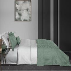 Sarev Fabrizia Yatak Örtüsü ve Nevresim Takımı Çift Kişilik, Yeşil