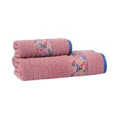 SAREV EVA MIA 80*150 HAVLU, .PEMBE