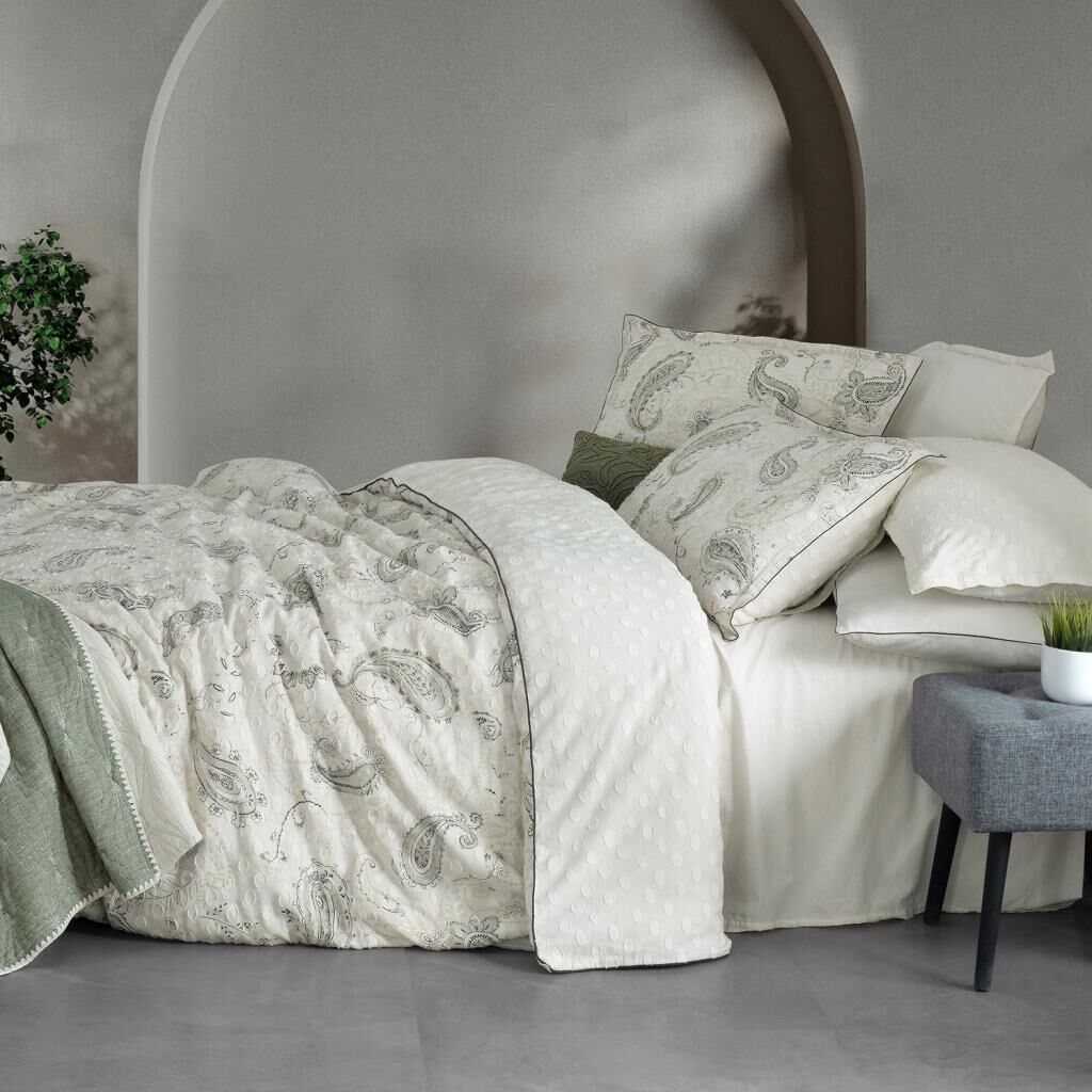 Sarev Jianna Tek Kişilik Nevresim Takımı Ekru