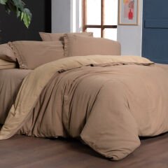 Sarev Kenyon Tek Kişilik Nevresim Takımı Bej