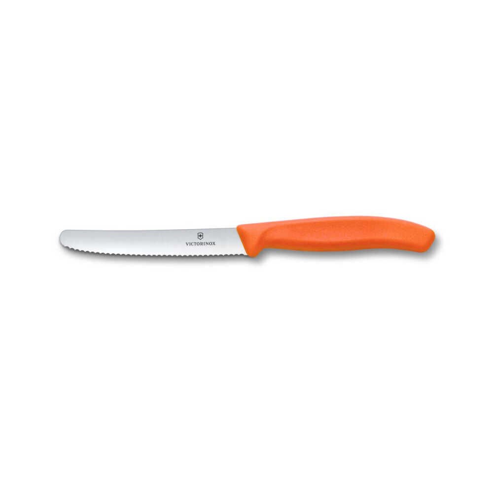 Victorinox 6.7839.C1 Swiss Classic 11cm Domates Bıçağı, Turuncu