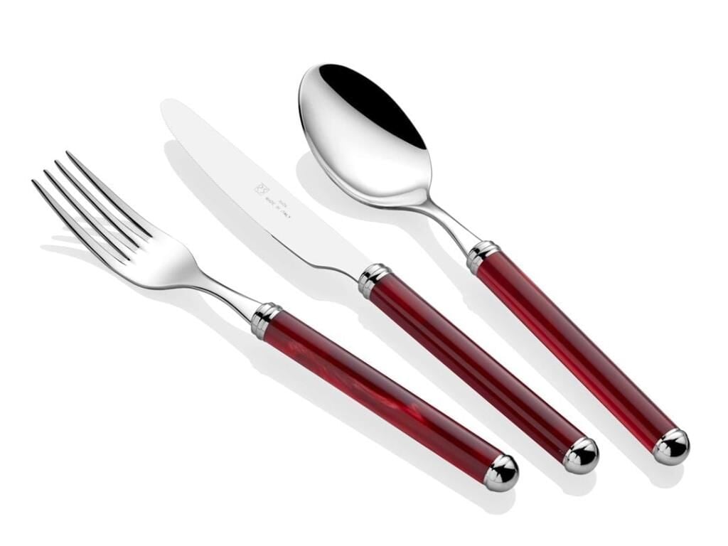 Rivadossi Rodi Bordo 75 Parça Çatal Bıçak Seti