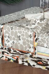 Sarev Woody Bej %100 Pamuk Runner 45*160 cm