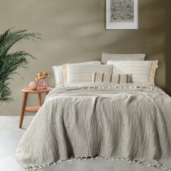 Sarev Naya Yatak Örtüsü Çift Kişilik %100 Pamuk