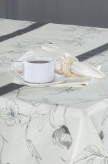 Sarev Zoe Gri %100 Pamuk 2'li Peçete 45*45 cm