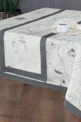 Sarev Zoe Gri %100 Pamuk Runner 45*160 cm