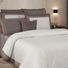 Sarev Cortes Saten Nevresim Takımı Çift Kişilik Mocha