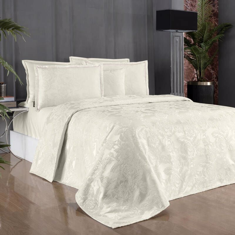 Sarev Bethany Weddıng Ekru Pike Seti Tek Kişilik