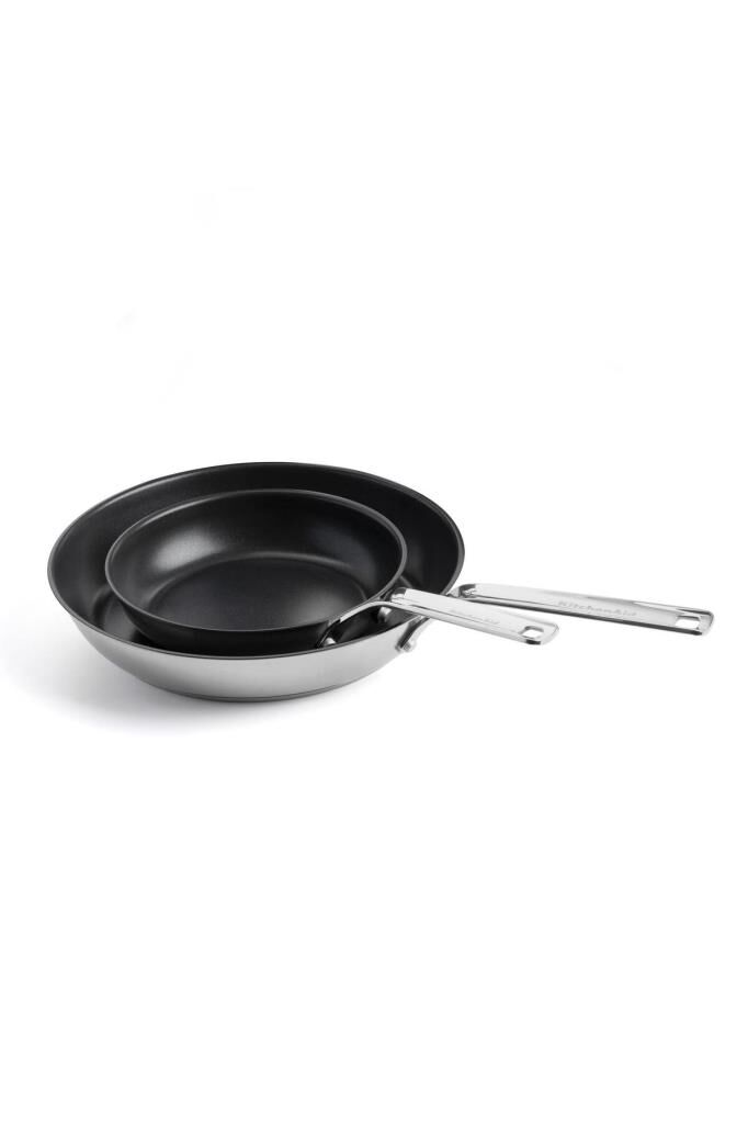 Kitchenaid Yapışmaz Çelik Tava Seti 20 + 28 Cm