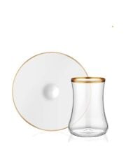 Koleksiyon Dervish 6Lı Sade Gold Yaldızlı Çay Seti