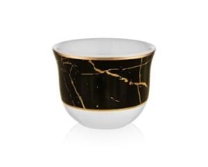 Koleksiyon Siyah Mermer Marble 6 Lı Gawa