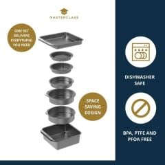 MasterClass MCSPSCAKE7PC Paslanmaz Çelik 7li Kek Pişirme Seti