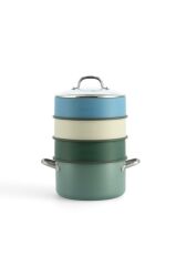 Greenpan Steamy 24cm Buharda Pişirici Mavi