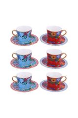 Lucky Art Effie Bone 6Lı Kahve Fincan Seti