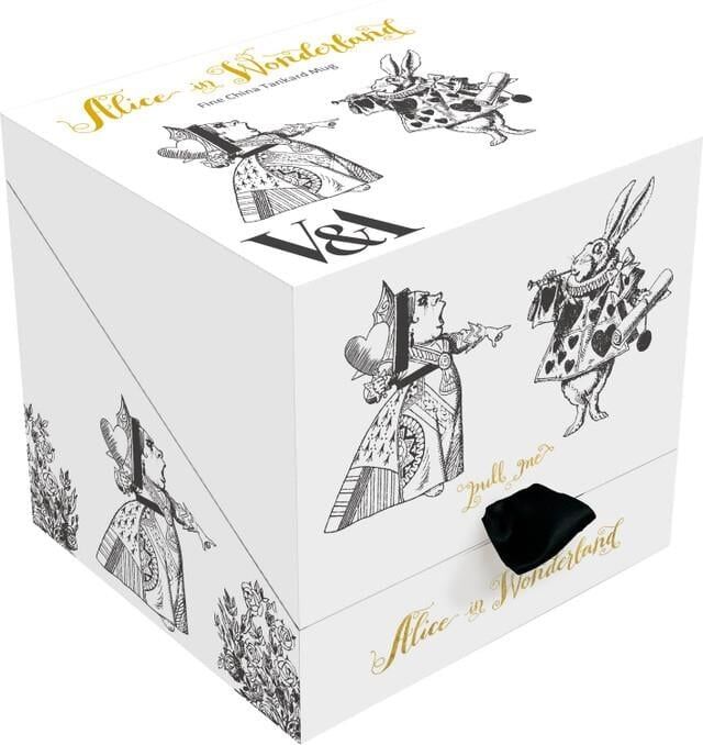 Mikasa x V&A Alice In Wonderland 5200021 Porselen 10cm 2li Kek, Pasta Standı