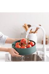 Greenpan Steamy 24cm Buharda Pişirici Yeşil