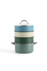 Greenpan Steamy 24cm Buharda Pişirici Yeşil