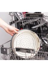 Greenpan Steamy 24cm Buharda Pişirici Krem