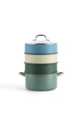 Greenpan Steamy 24cm Buharda Pişirici Krem