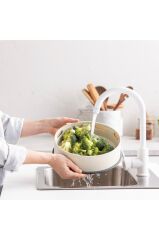 Greenpan Steamy 24cm Buharda Pişirici Krem