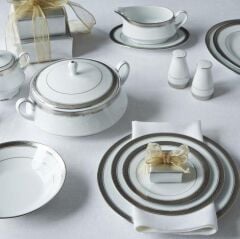 Noritake Crestwood Platinum 83 Parça Yemek Takımı