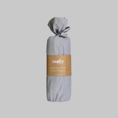 Sarev Fıtted King Size 200x200 Gri Çarşaf Seti