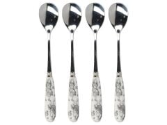 Mikasa x V&A Alice In Wonderland 5227080 Paslanmaz Çelik Porselen Saplı Çay Kaşığı 4lü