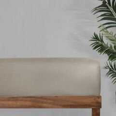 Sarev Monochrome Saten Çift Kişilik Mocha Tekli Çarşaf