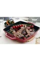 Staub La Cocotte Izgara Tava | Döküm Demir | 33 Cm | Kiraz