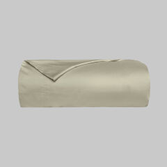 Sarev Monochrome Saten Çift Kişilik Natural Beige Tekli Nevresim