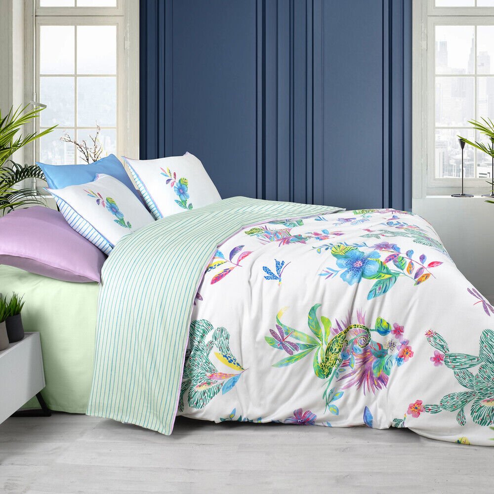 Sarev Jimena Multi Çift Kişilik %100 Pamuk Saten ''300 TC'' Nevresim Takımı