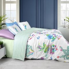 Sarev Jimena Multi Çift Kişilik %100 Pamuk Saten ''300 TC'' Nevresim Takımı