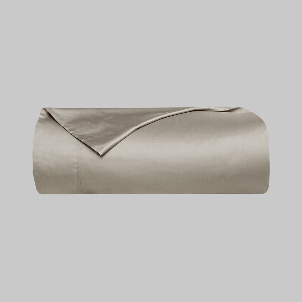 Sarev Monochrome Saten Çift Kişilik Tekli Nevresim-Mocha