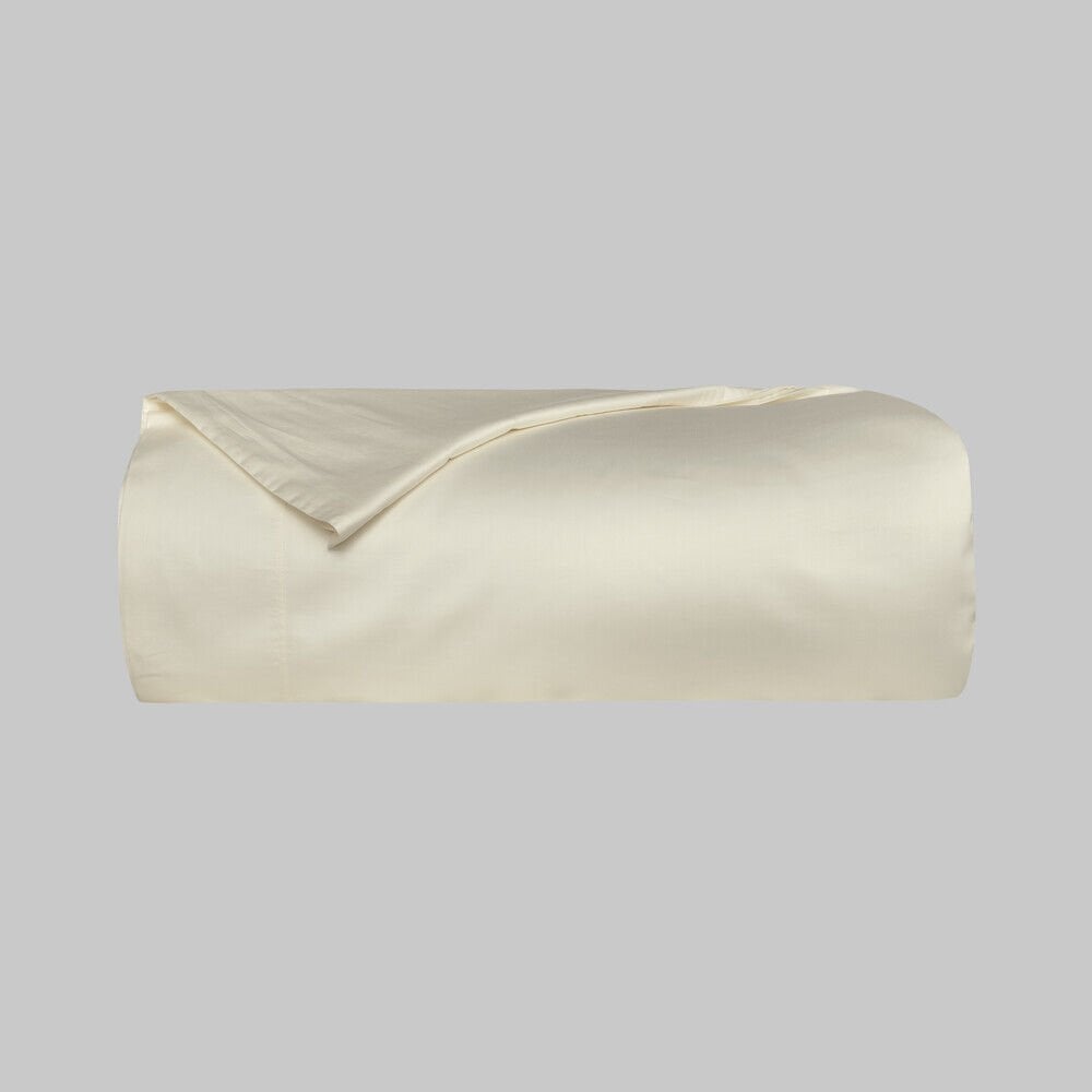 Sarev Monochrome Saten Çift Kişilik Tekli Nevresim-Cream