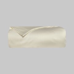 Sarev Monochrome Saten Çift Kişilik Tekli Nevresim-Cream