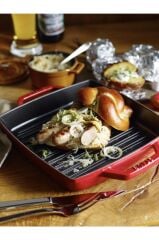 Staub La Cocotte Izgara Tava | Döküm Demir | 28 Cm | Kiraz