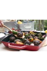 Staub La Cocotte Izgara Tava | Döküm Demir | 28 Cm | Kiraz