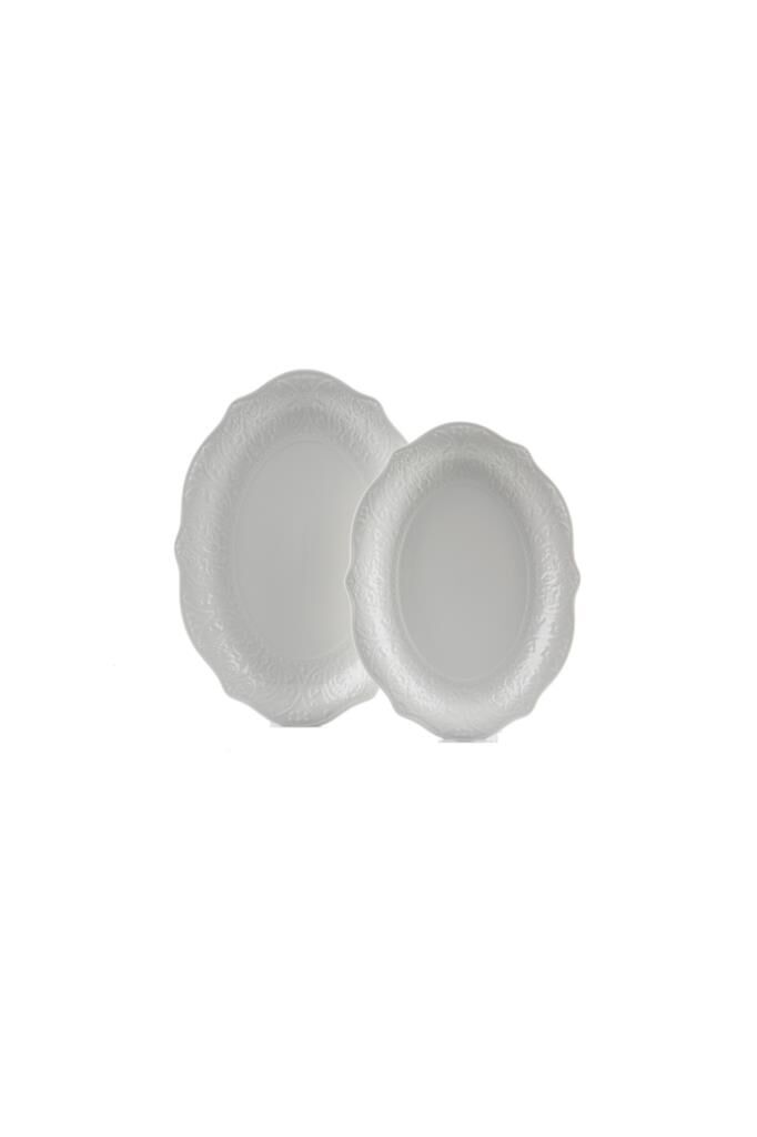 Luckyart Victoria New Bone 2Lı Oval Tabak Setı