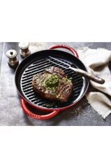 Staub La Cocotte Çift Kulplu Döküm Izgara Tava | Döküm Demir | 30 Cm