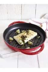 Staub La Cocotte Çift Kulplu Döküm Izgara Tava | Döküm Demir | 30 Cm