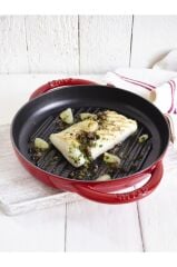 Staub La Cocotte Çift Kulplu Döküm Izgara Tava | Döküm Demir | 30 Cm