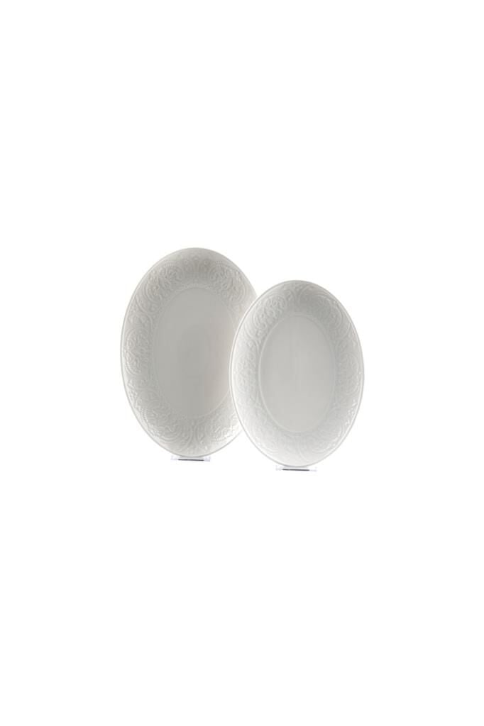 Luckyart Victoria Round New Bone 2Lı Oval Tabak Setı