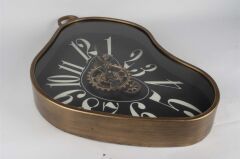Mikasa Moor Dali Bronz Çerçeveli Siyah Saat 63x41x8cm