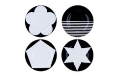 Lucky Art Mila Bone 27 Cm Servis Tabağı 4'Lü